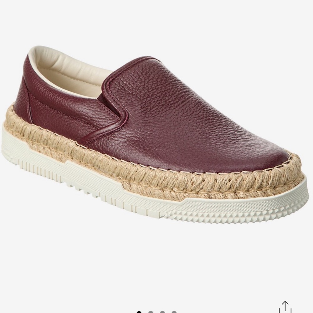 Valentino Grainy Leather Slip On sneaker